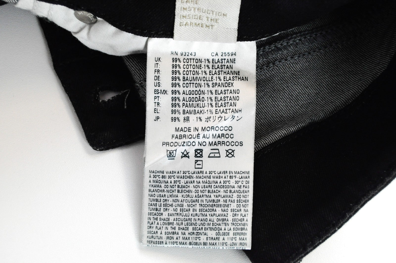 DIESEL Groupee 0R84A Women Black Jeans W23/L32 Low Waist Super Slim Skinny Fit