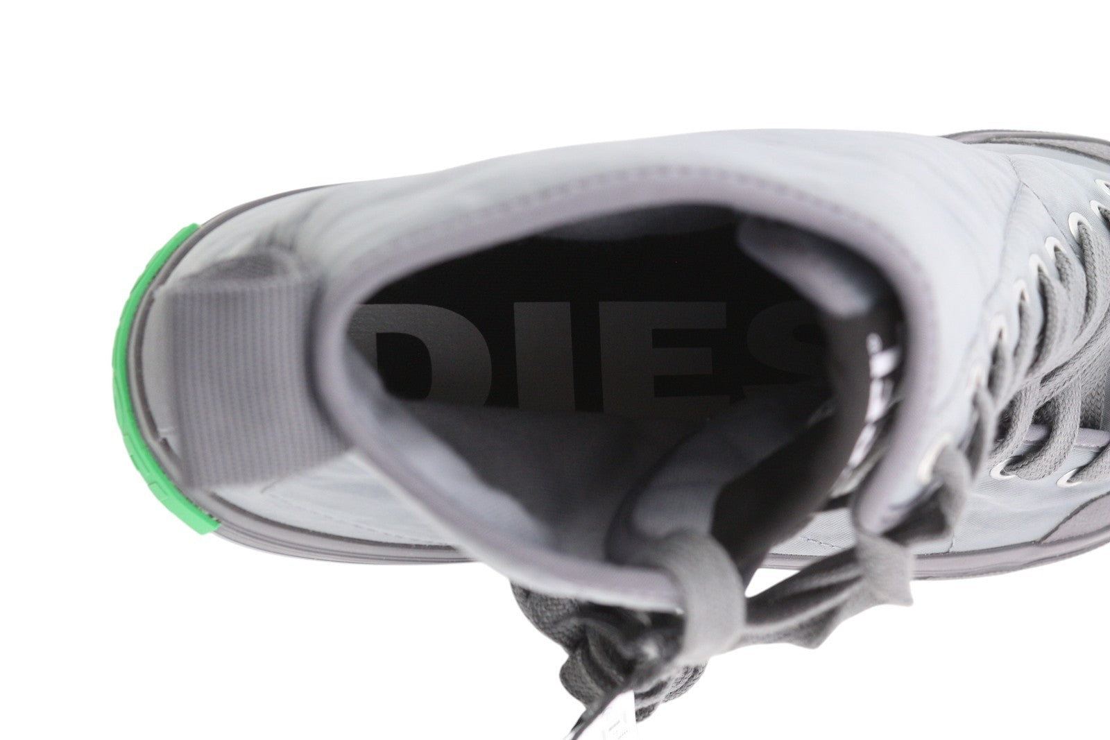 DIESEL S-Muji MC Men Sneakers EU45 Grey High Top Lace Up Almond Toe Logo RRP€180