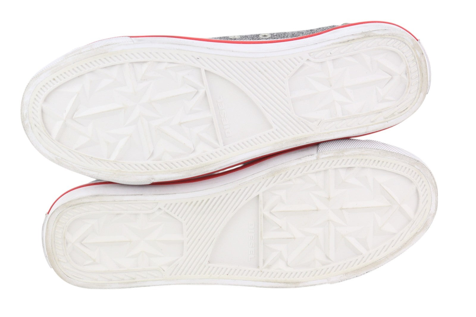 DIESEL S-Athos Low Men Sneakers EU43 Black Denim Lace Up Almond Toe RRP€160