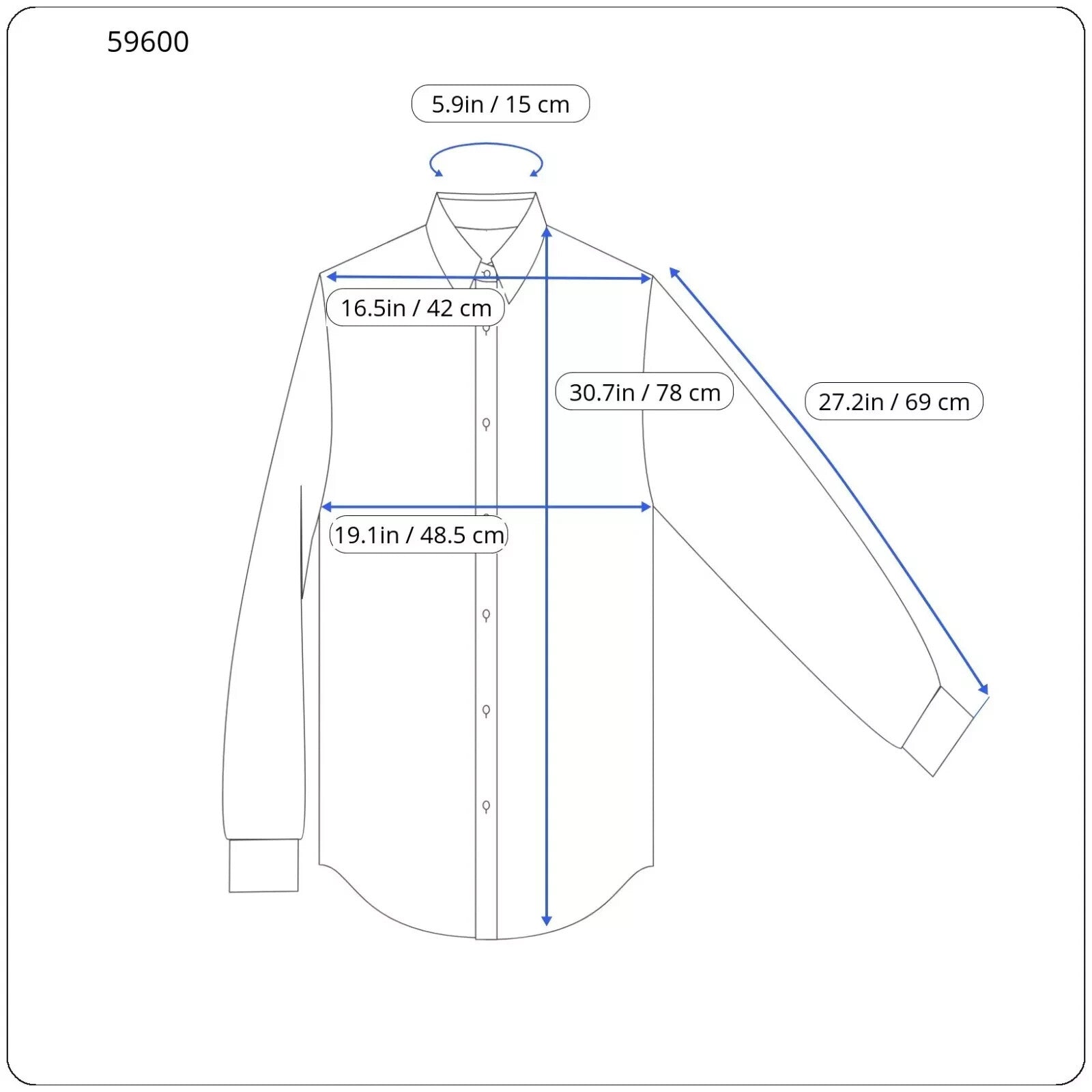 DENHAM Men's Shirt S Blue Flannel Cotton Checked Collared Long Sleeve Style