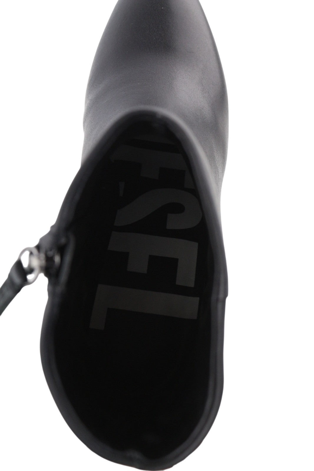 DIESEL Jaynet Mab Womens Boots EU38 UK5.5 Black Leather Heeled Ankle RRP€290