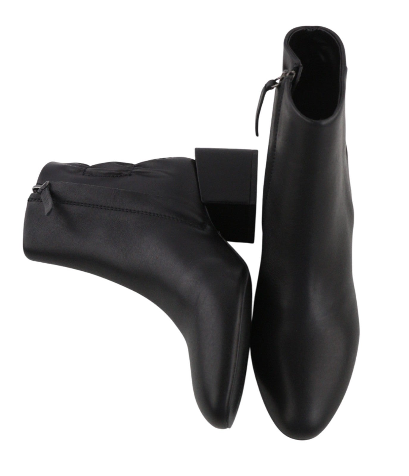 DIESEL Jaynet Mab Womens Boots EU38 UK5.5 Black Leather Heeled Ankle RRP€290