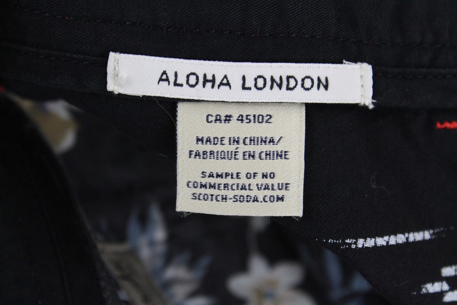 SCOTCH & SODA Thorne Men's Shorts ~W30 S Red Slim  Leaf Print Summer