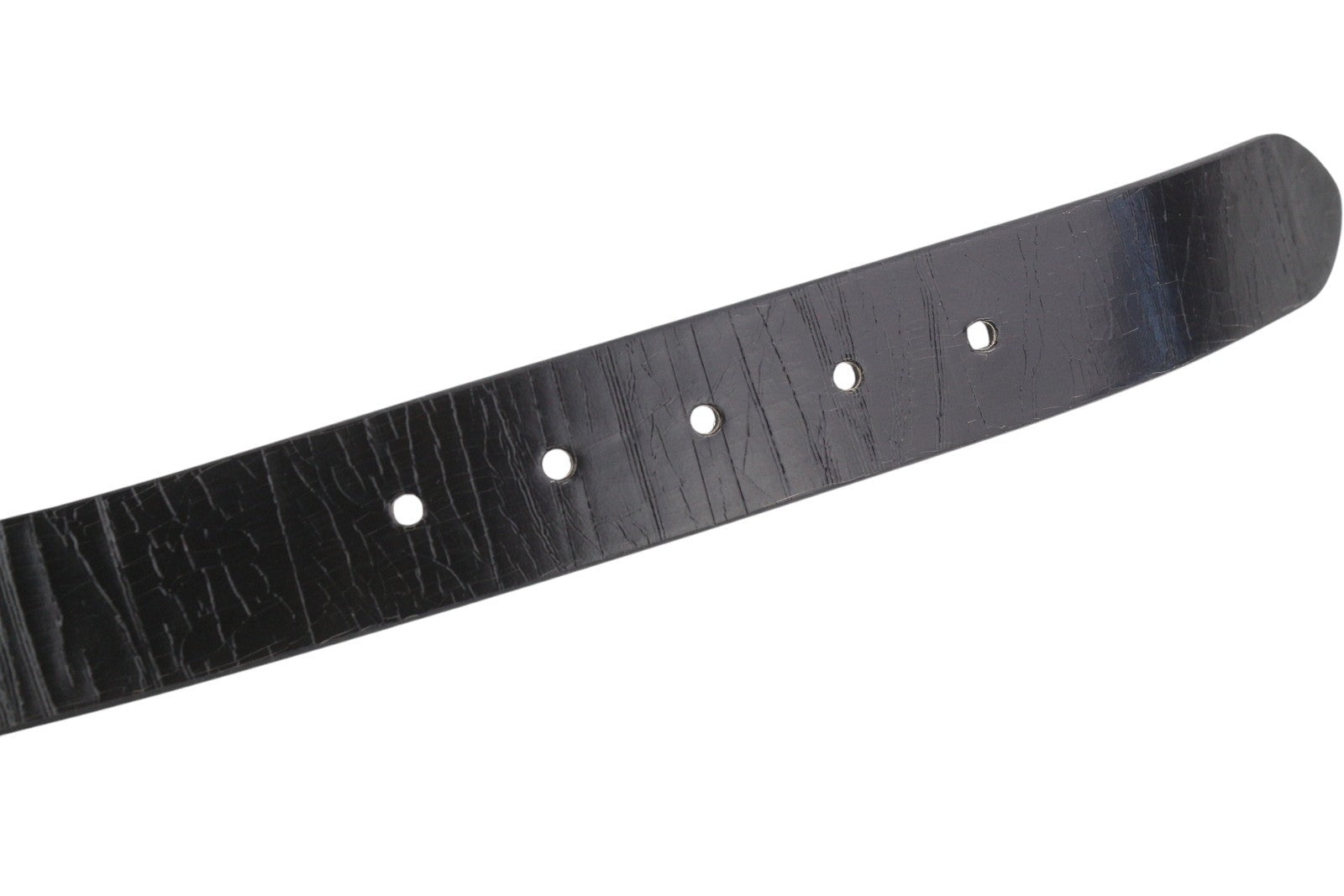 DIESEL B-Photo Men Belt 95 CM Reversible Leather Silver Tone Buckle Casual Black