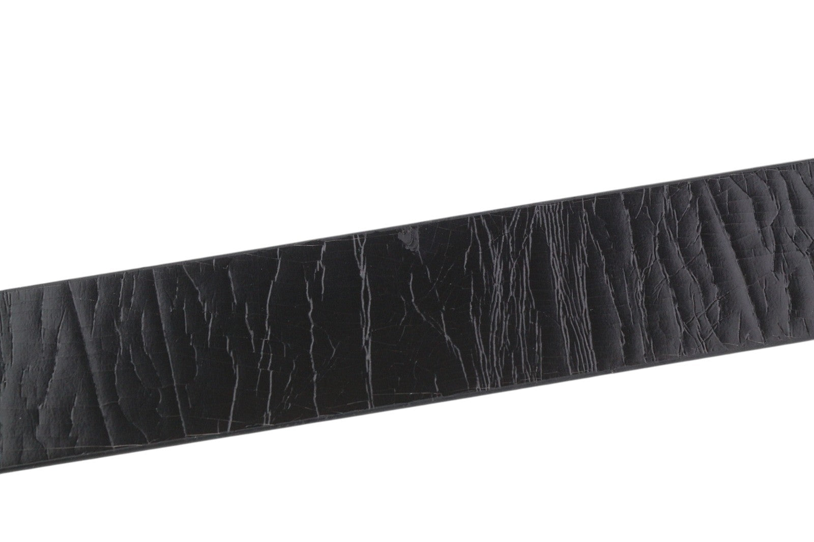 DIESEL B-Photo Men Belt 95 CM Reversible Leather Silver Tone Buckle Casual Black