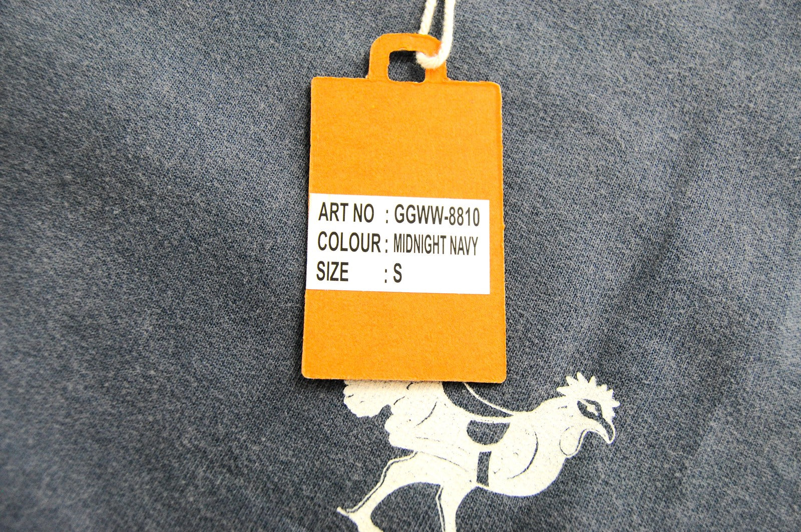 GOOD GENES Sweatshirt S Navy Men's Cotton Long Sleeve Logo Casual Pullover