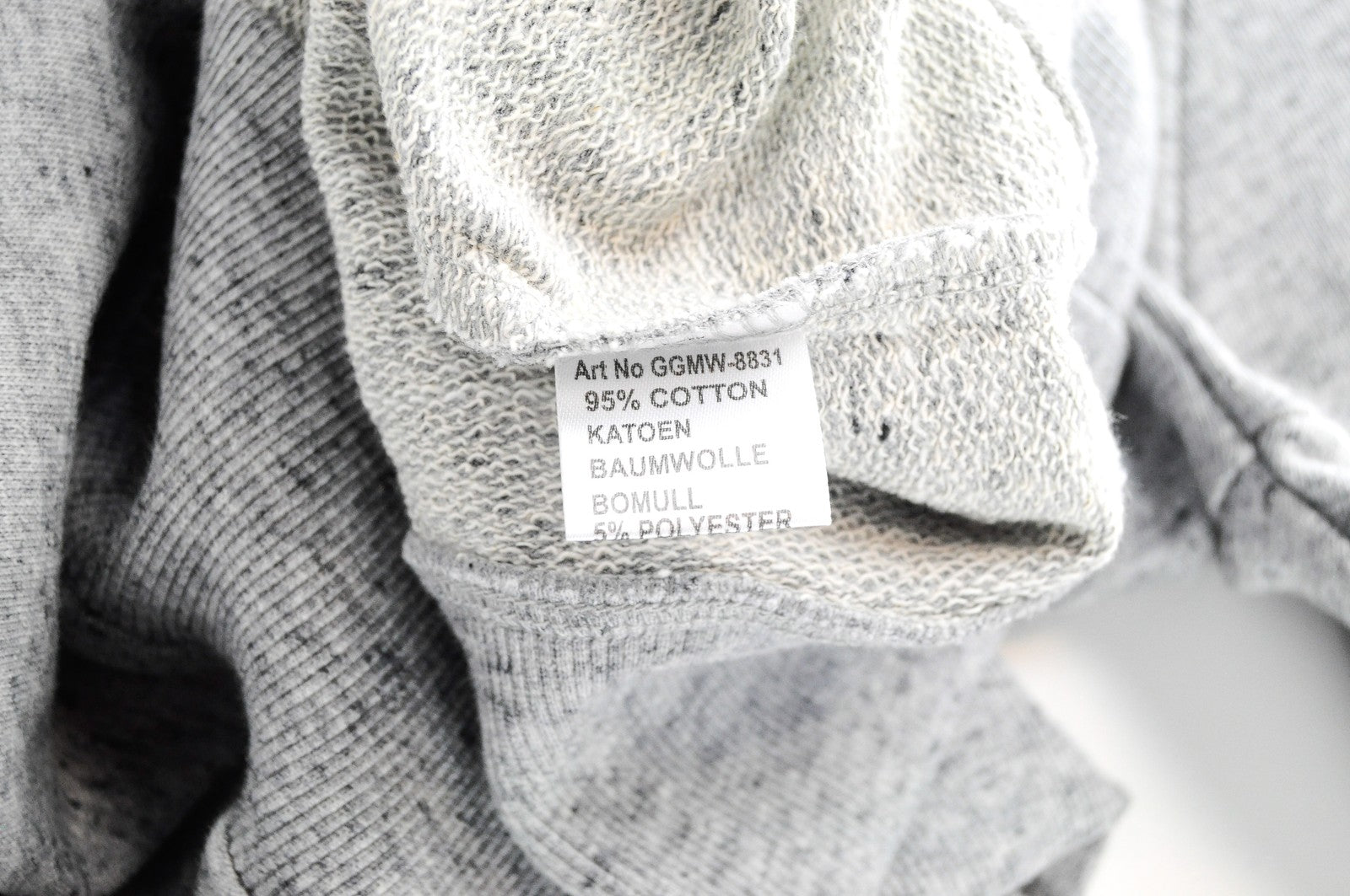 GOOD GENES Sweatshirt L Grey Cotton Blend Long Sleeve Logo Matahari Print