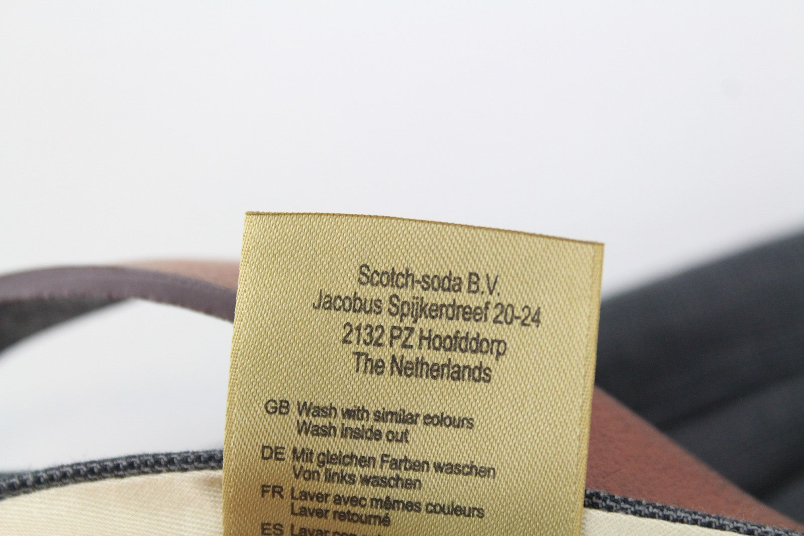 SCOTCH & SODA Stuart Men's Trousers W33/L32 Slim Pleated Grey Cotton Belted