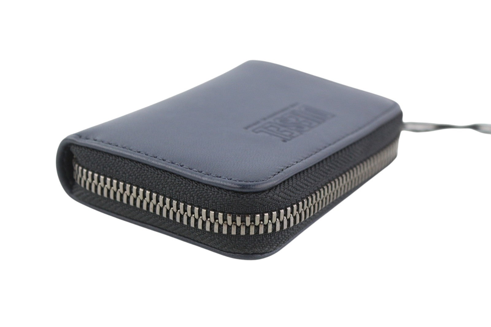 DIESEL Leathergo Japaround Women Wallet OS Dark Blue Zipper Closure RRP€140