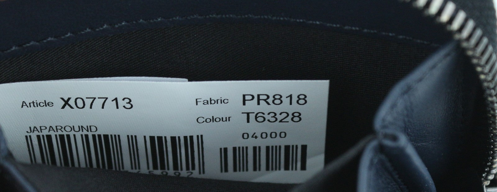 DIESEL Leathergo Japaround Women Wallet OS Dark Blue Zipper Closure RRP€140