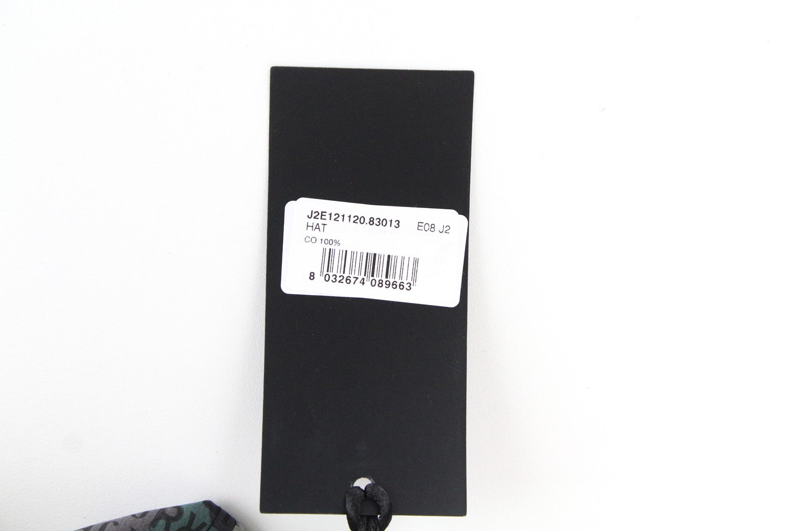 JOHN RICHMOND Men's Cap M Green Brown Cotton Logo Baseball Pattern Casual Hat