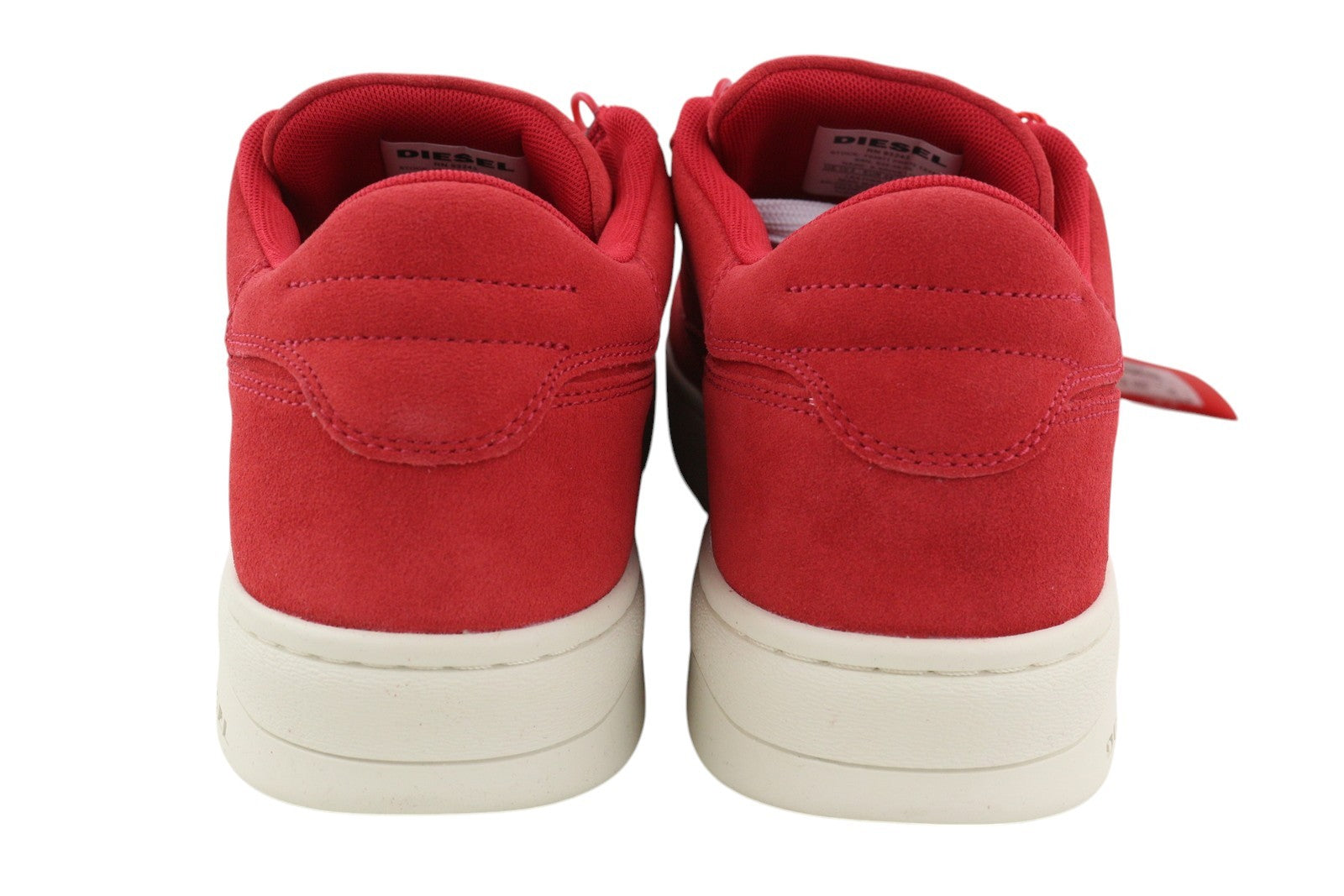 DIESEL S-Sinna Low Men Sneakers EU43 Red Leather Low Top Lace Up Logo RRP€150