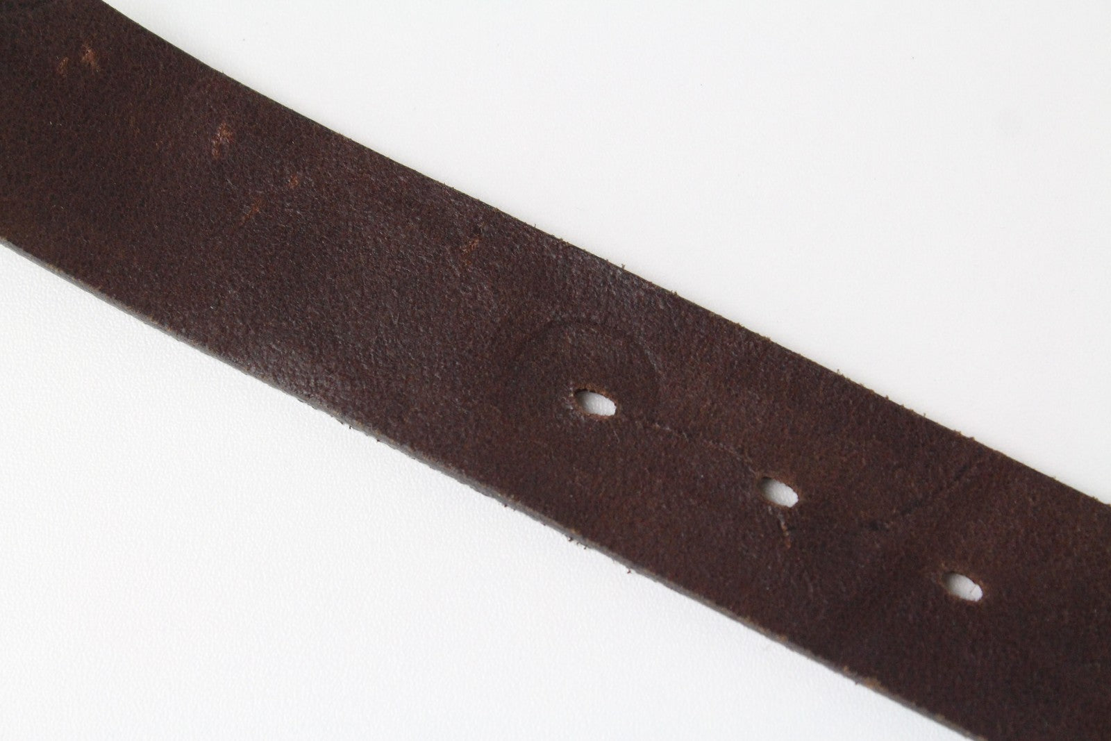 REPLAY Men's Belt 100 cm Brown Cow Leather Buckle Patterned Metal Fastener