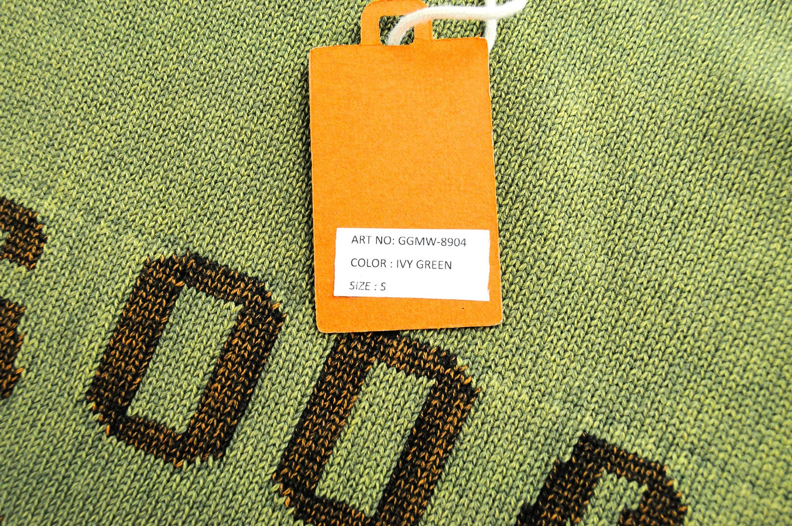 GOOD GENES Jumper S Green Cotton Men's Long Sleeve Knitted Pullover Logo Top