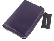 DIESEL Essencia Jadda Women Wallet OS Dark Purple Cow Leather Zipper RRP€160