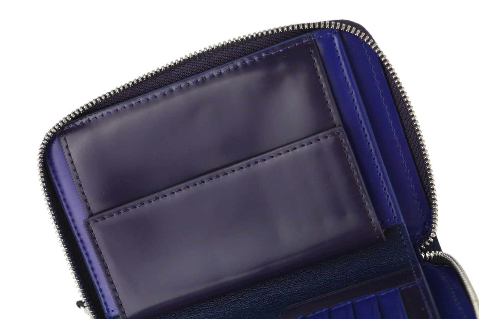 DIESEL Essencia Jadda Women Wallet OS Dark Purple Cow Leather Zipper RRP€160
