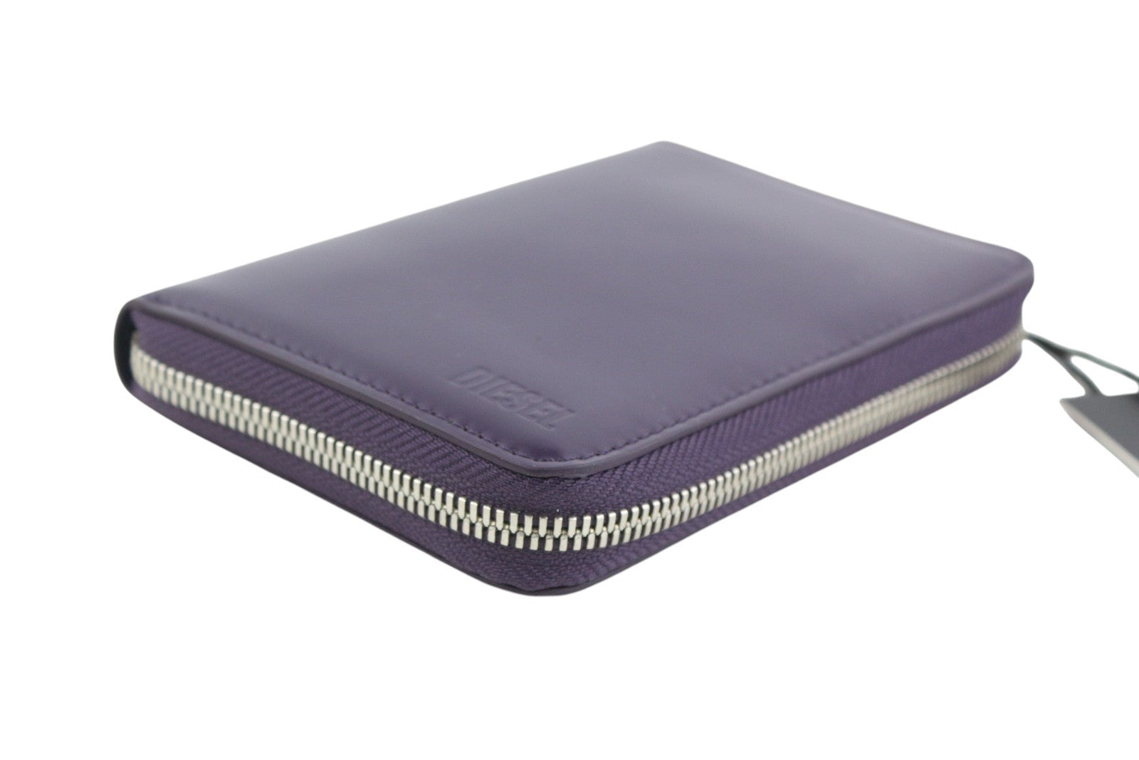 DIESEL Essencia Jadda Women Wallet OS Dark Purple Cow Leather Zipper RRP€160