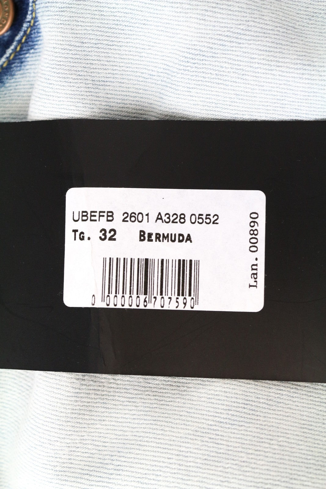 RICHMOND Men's Shorts 32 Light Blue Washed Distressed Denim Aged Look Bermuda