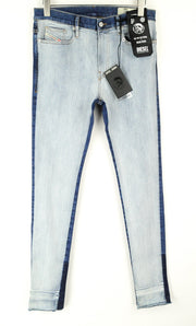 DIESEL D-Istort-SP 085AU Men's Jeans W31/L32 Super Skinny Blue Cotton Stretch