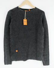 GOOD GENES Jumper M Black Knitted Men's Pullover Cotton Long Sleeve Sweater