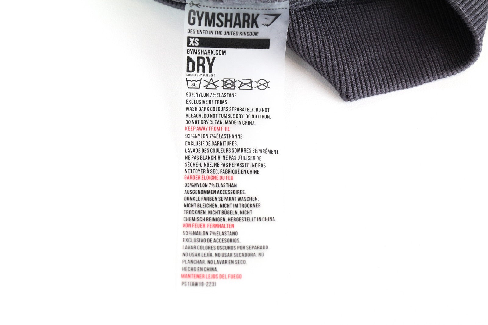 GYMSHARK Energy Women's Sport Bra XS Slate Lavender Support Stretch Workout Top