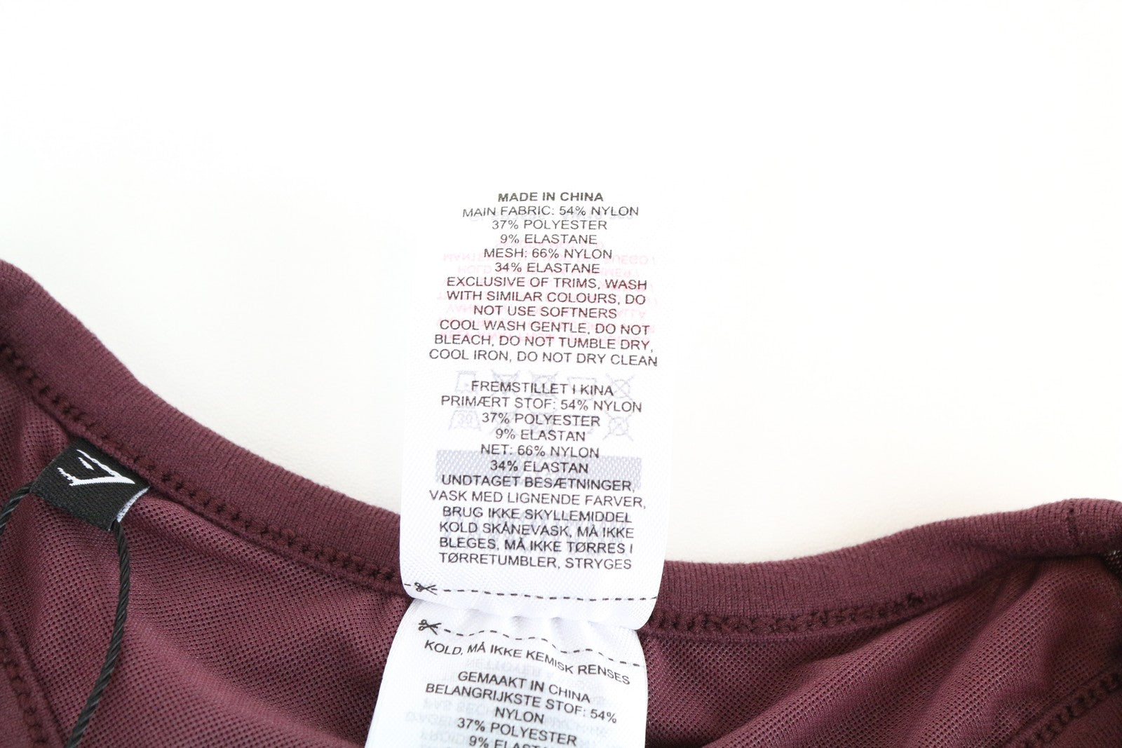 GYMSHARK Aura Women's Sport Bra XS Winter Berry Racerback Open Workout Stretch