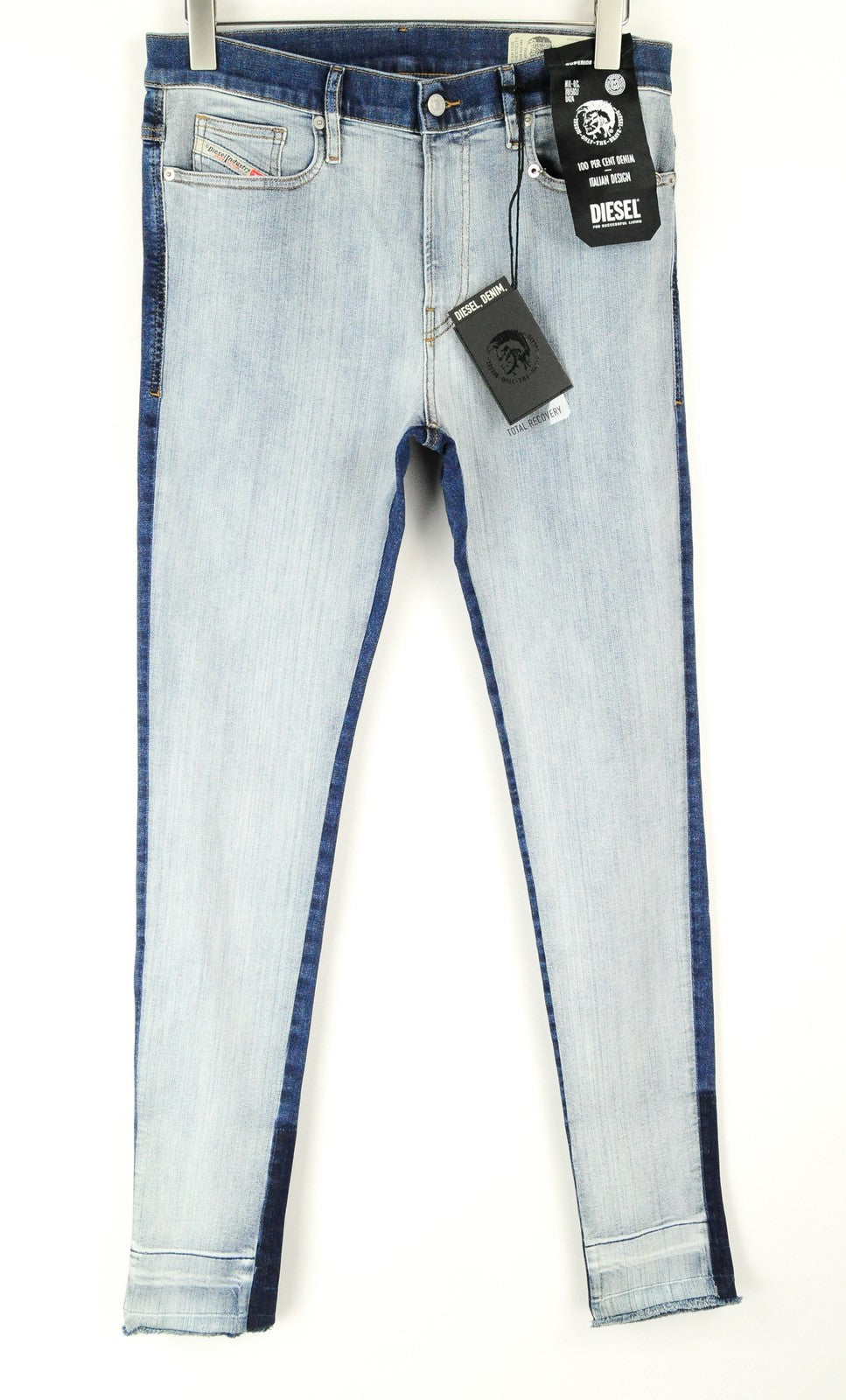 DIESEL D-Istort-SP 085AU Men's Jeans W31/L32 Super Skinny Fit Cotton Blue