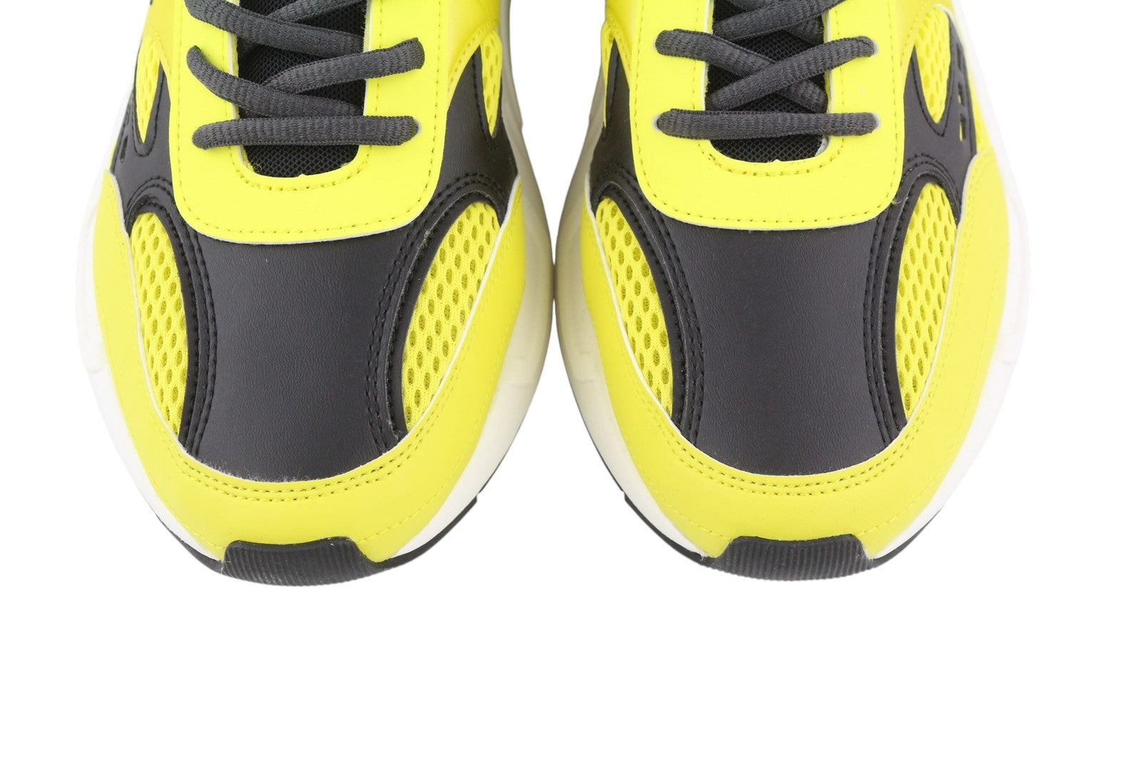 DIESEL S-Serendipity Sport Men Sneakers EU42 Yellow Lace Up Almond Toe RRP€150