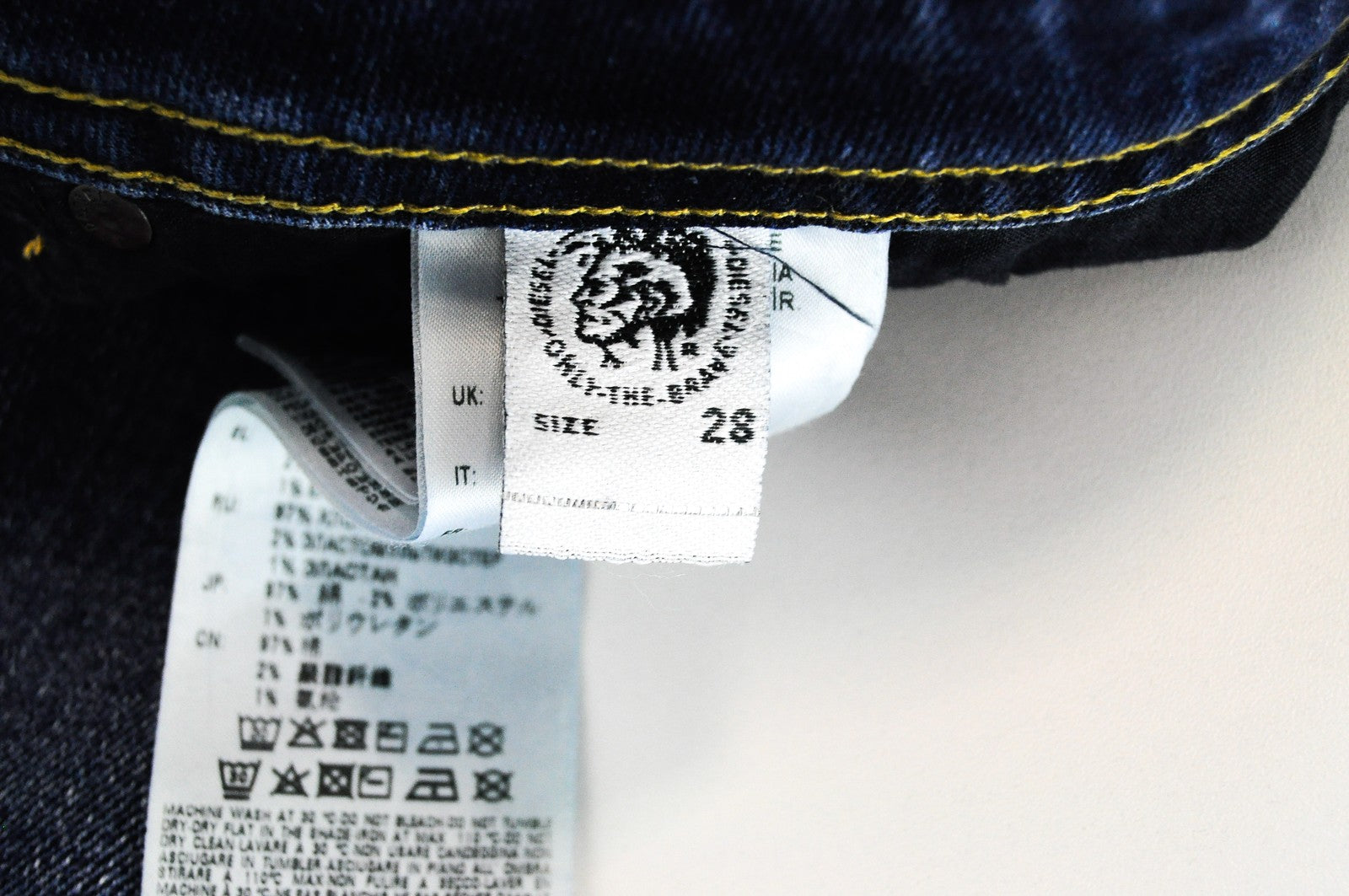 DIESEL Thommer 0870F Men's Jeans W28/L32 Slim Fit Skinny Blue Cotton Washed