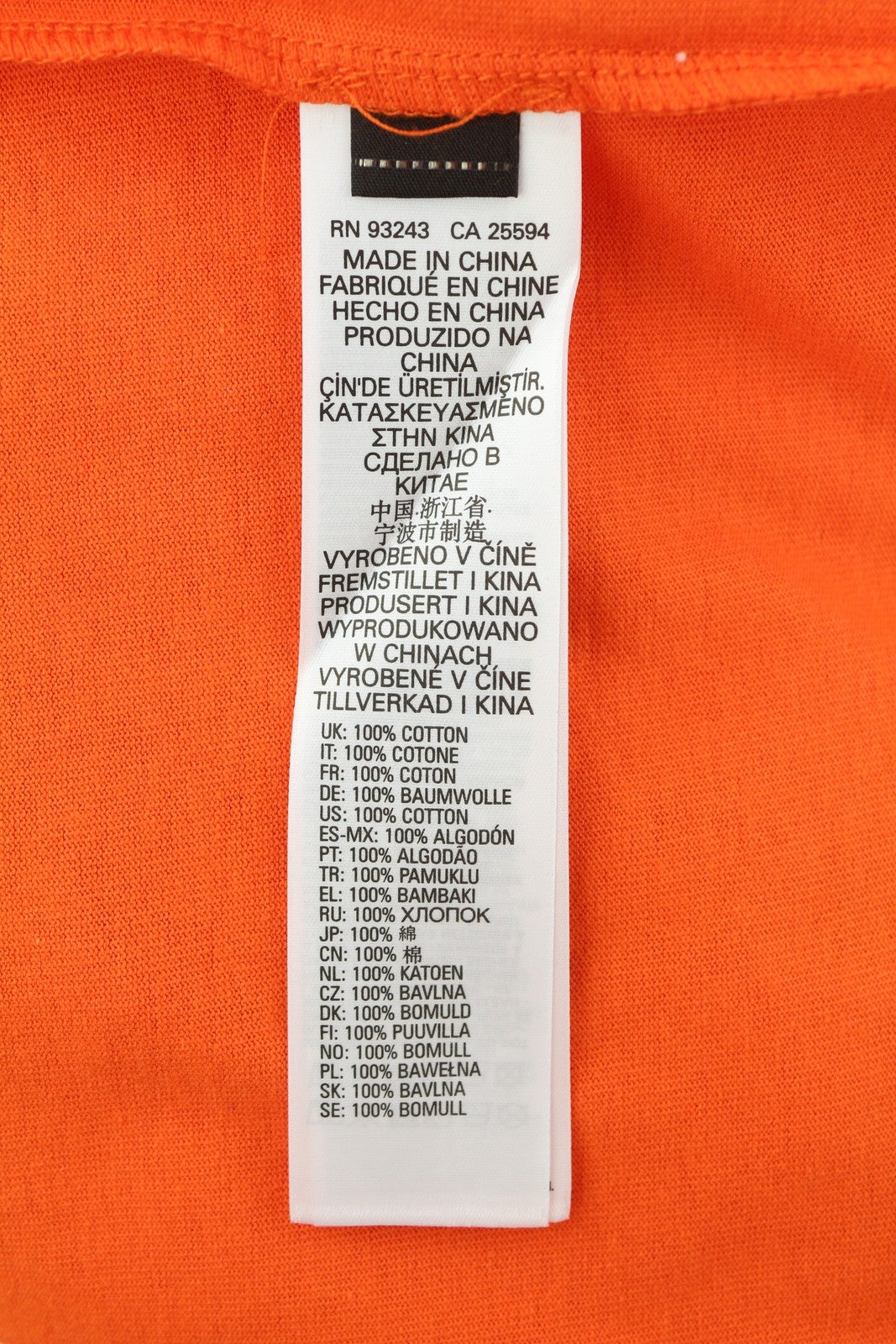 DIESEL T-Just-LS-B51 Mens T-Shirt M Orange Crew Neck Long Sleeve Cotton RRP€80