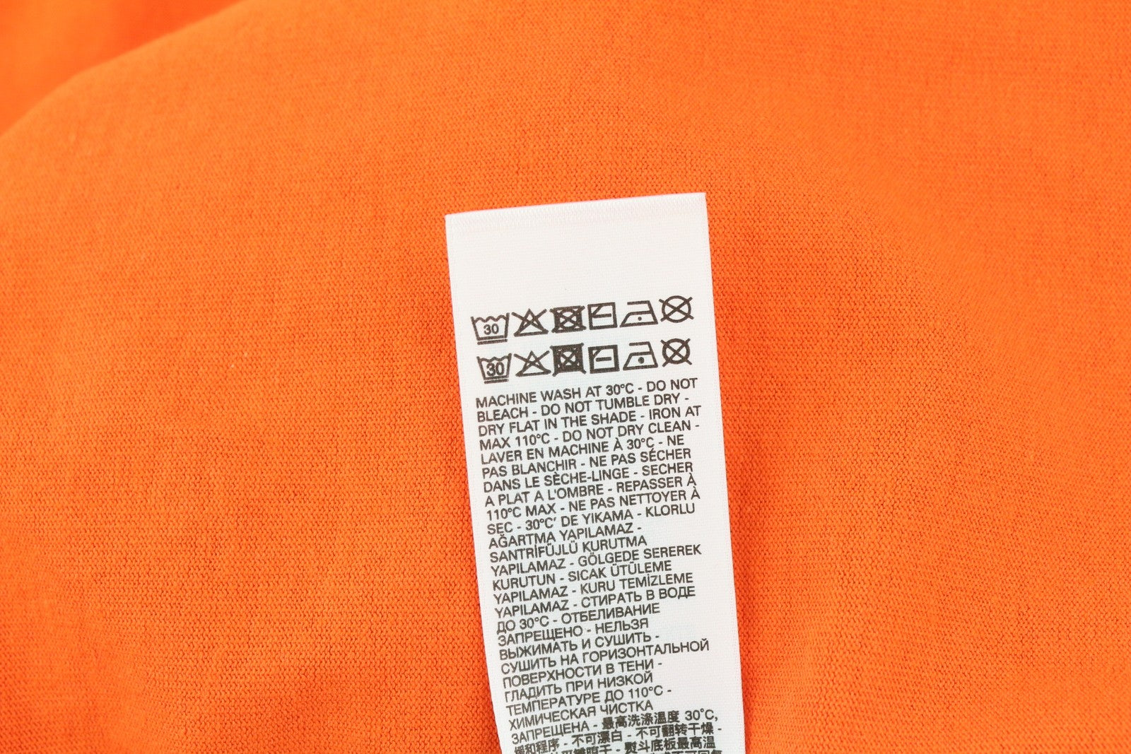 DIESEL T-Just-LS-B51 Mens T-Shirt M Orange Crew Neck Long Sleeve Cotton RRP€80