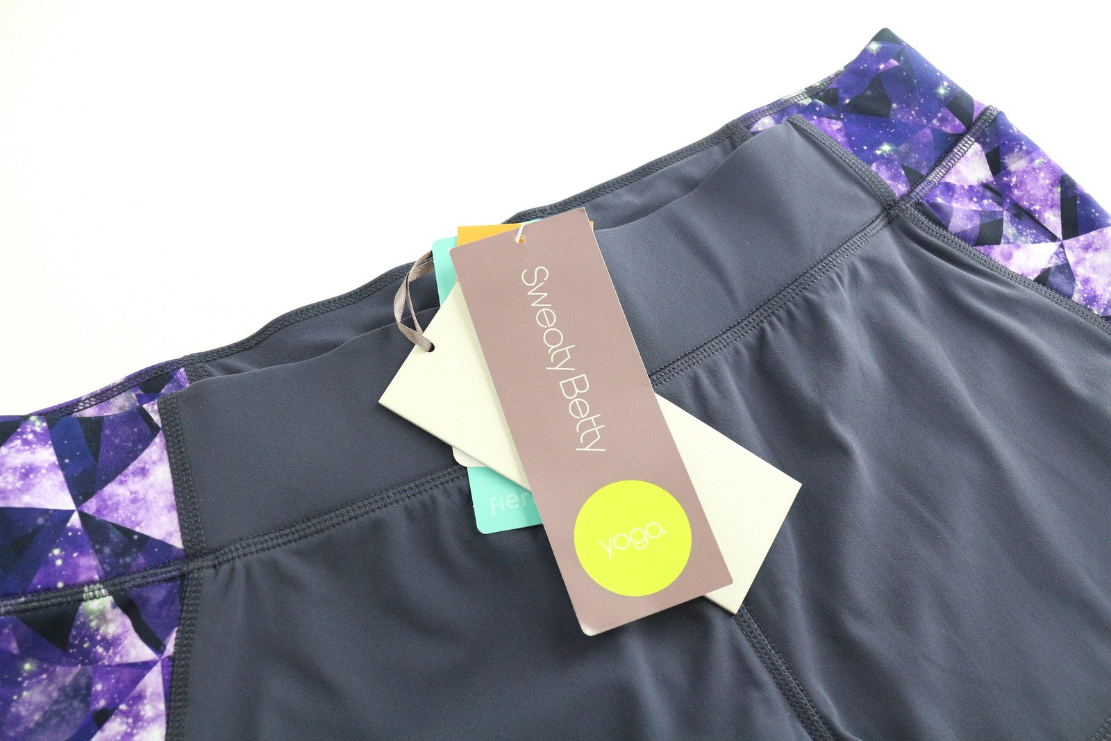 SWEATY BETTY Ashtanga Yoga Women's Shorts XL Quick Dry Lined Stretch Fit