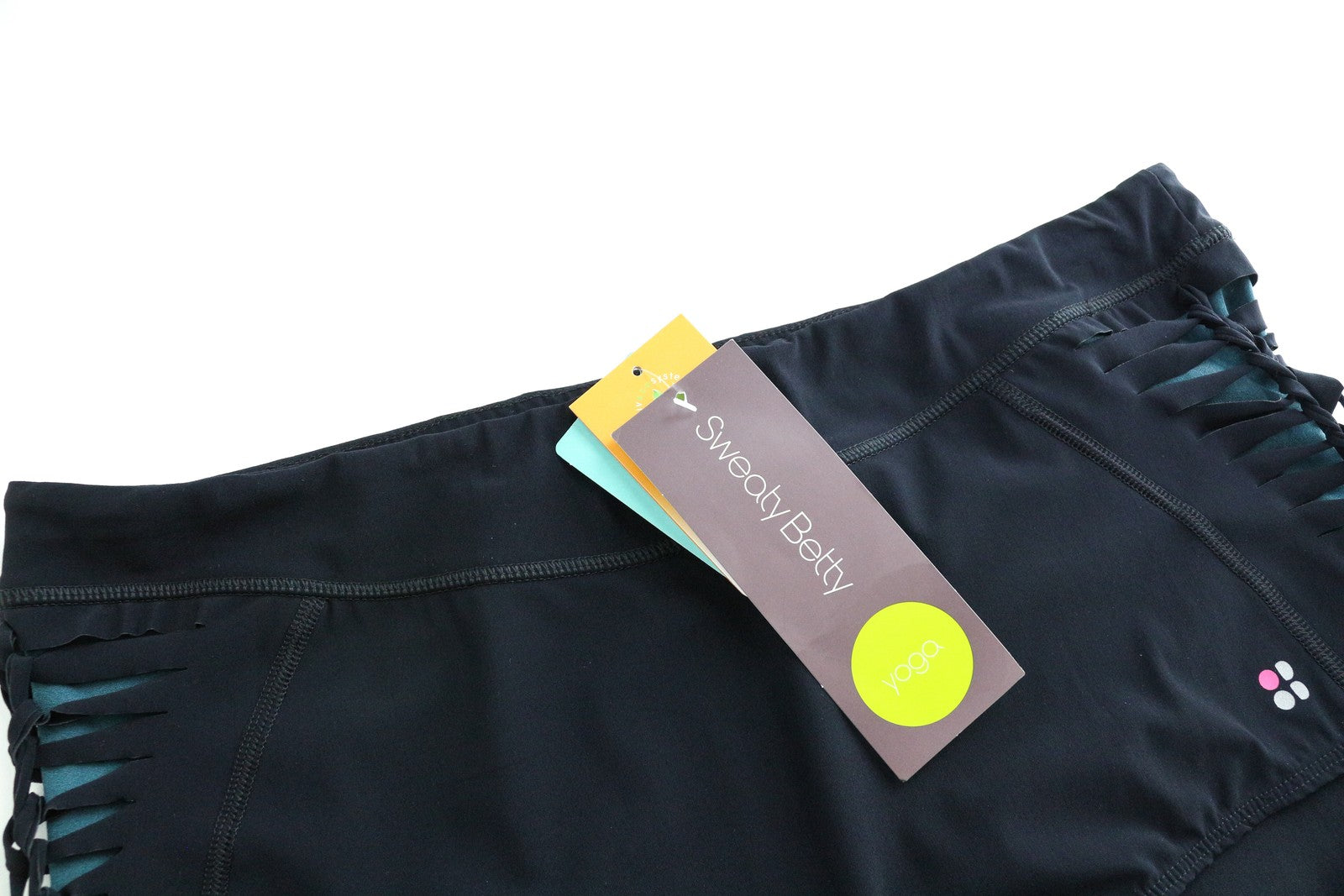 SWEATY BETTY Cybele Lattice Women's Shorts L Tight Fit Yoga Supportive Durable