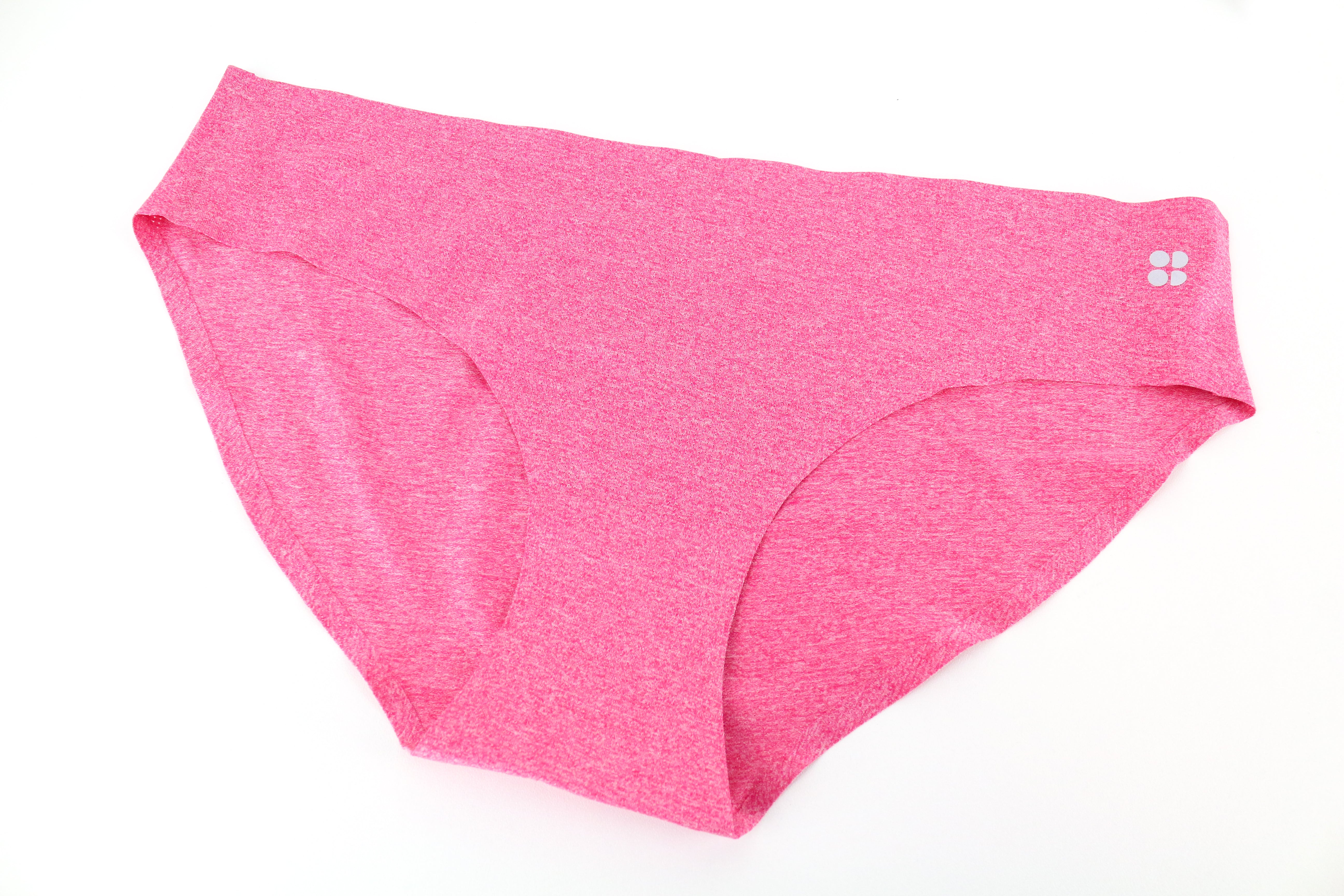 SWEATY BETTY Women's Underwear ~2XS Pink Mid Rise Brief Melange Stretch Casual