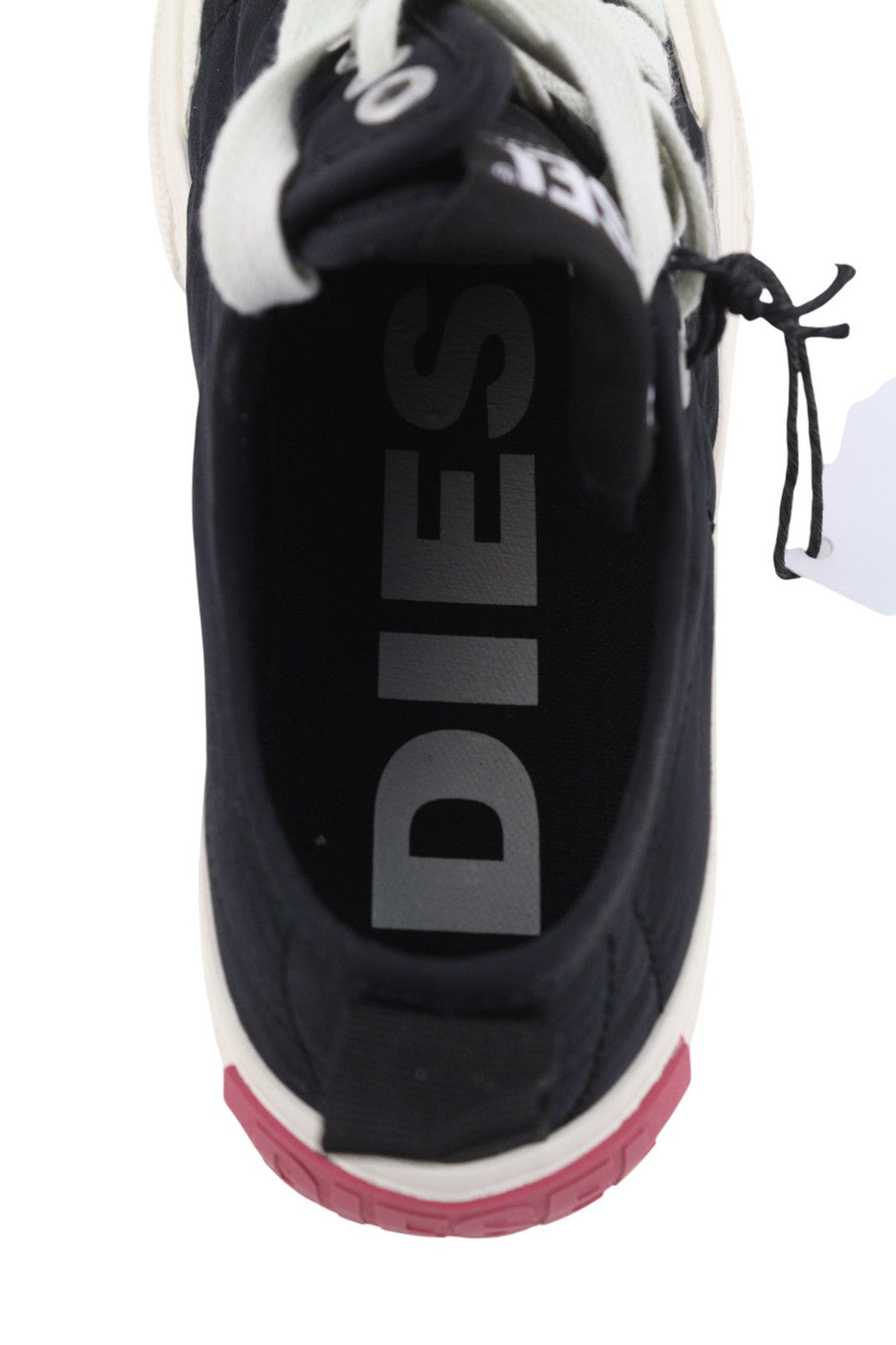 DIESEL S-Muji LC Womens Sneakers EU35.5 UK3.5 Black Low Top Round Toe RRP€160