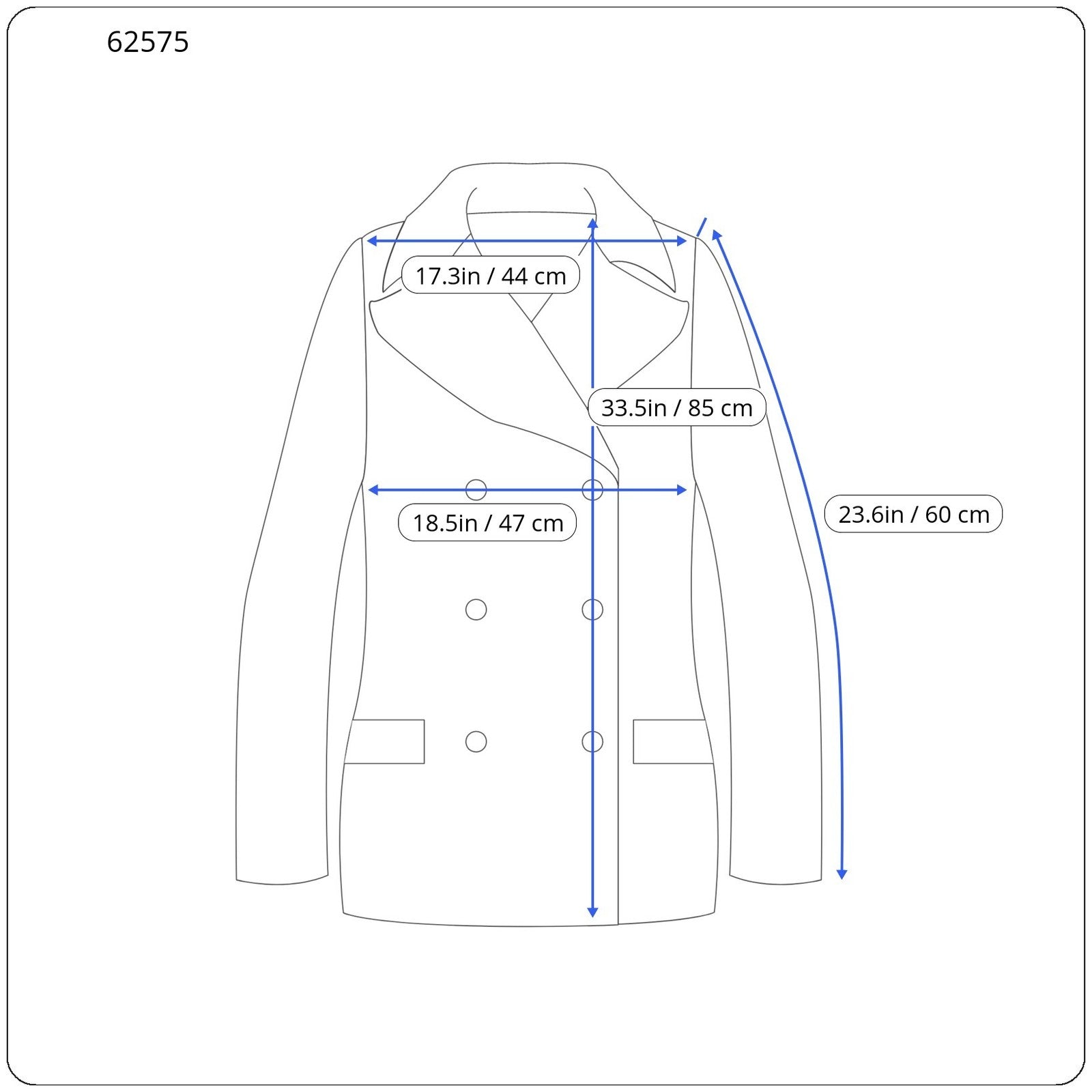 DESIGUAL Women's Coat 38 Grey Patterned Long Sleeve Collared Single Breasted