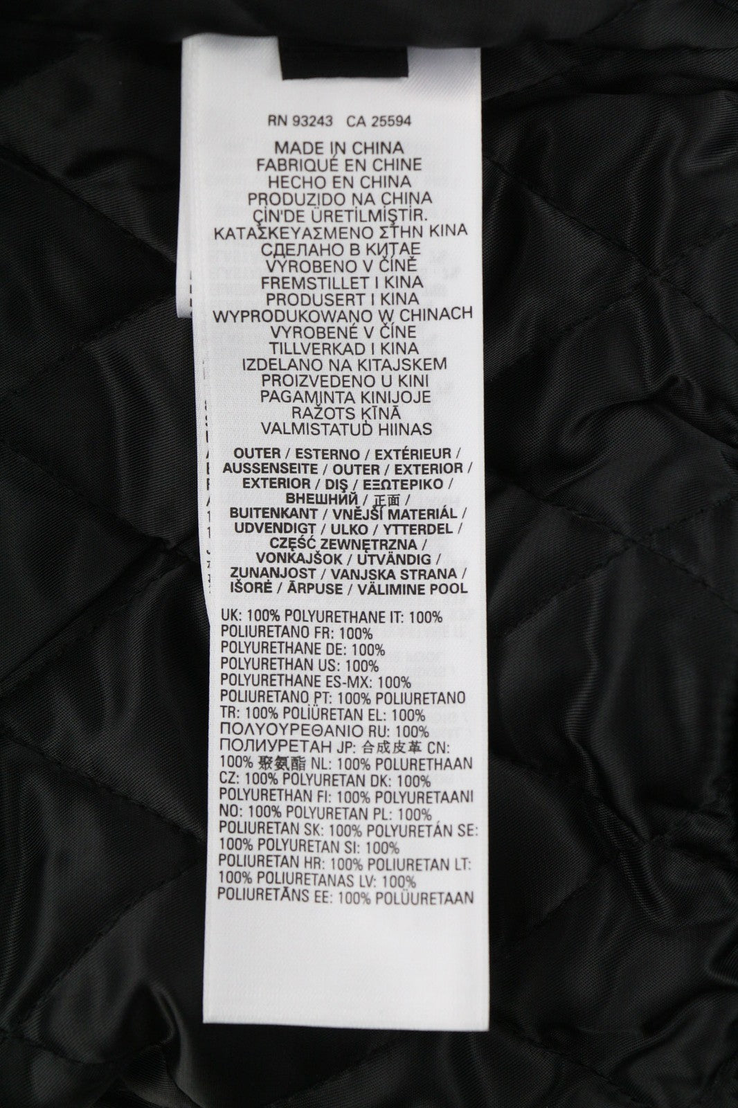 DIESEL G-Feijoa Womens Jacket S Black Coated Insulated  Neck Lined RRP395