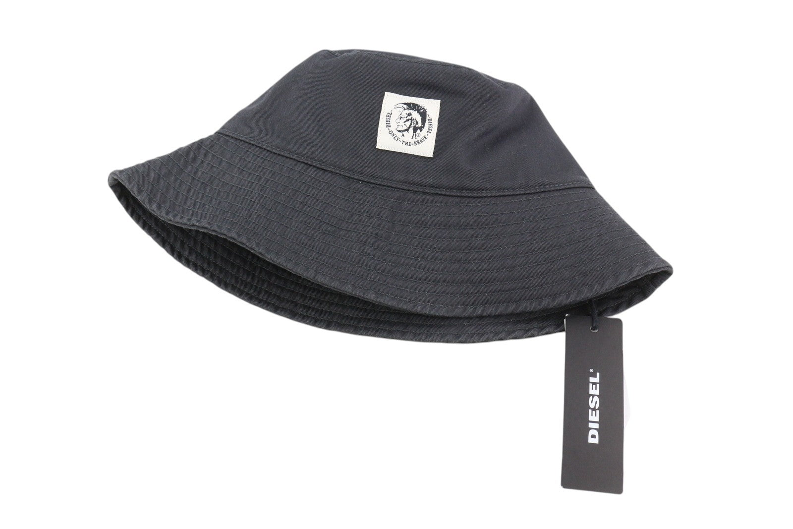 DIESEL D-Indig Men Hat OS Black Bucket All Seasons Casual Front  Dark RRP100