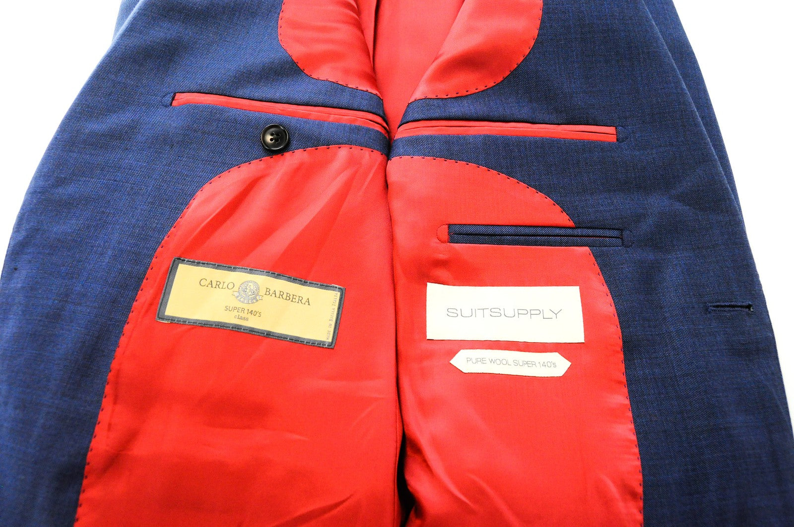 SUITSUPPLY Sienna Mens Blazer UK36R  Wool Super 140's Blue