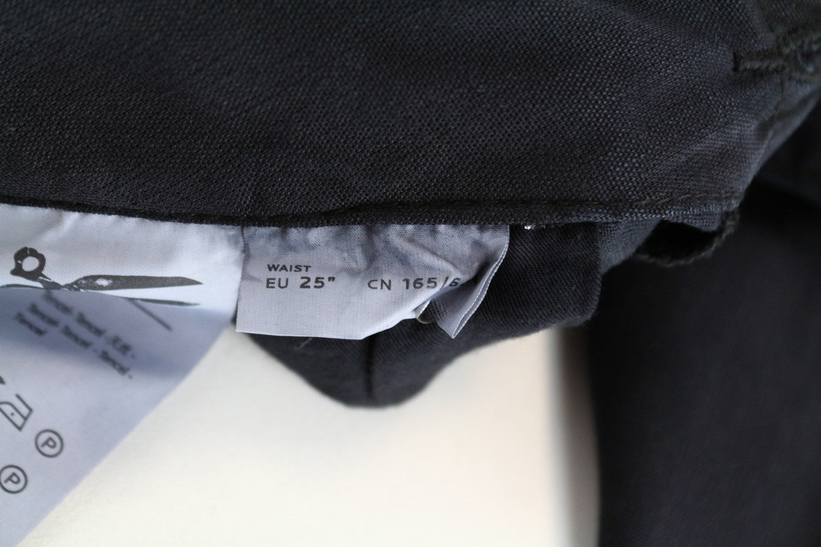 DENHAM Tara Women's Trousers W25/L28 Black Lightweight Cargo Multi Pocket Fit