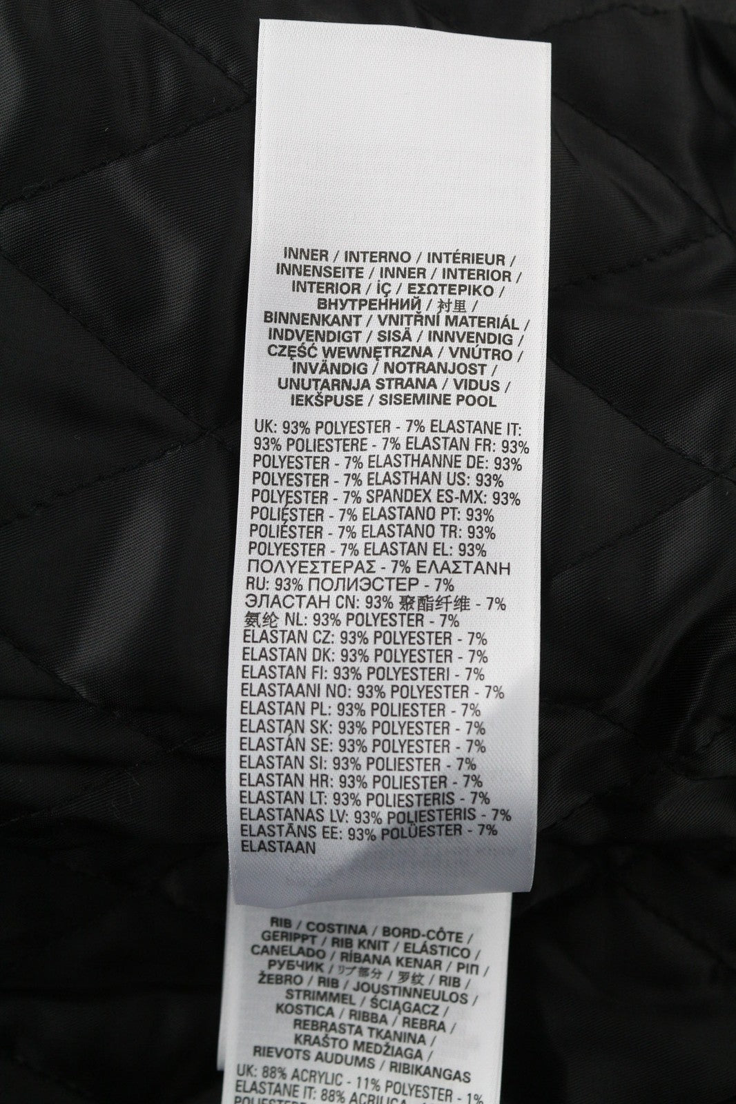 DIESEL G-Feijoa Womens Jacket XS Black Coated Insulated  Neck Lined RRP€395