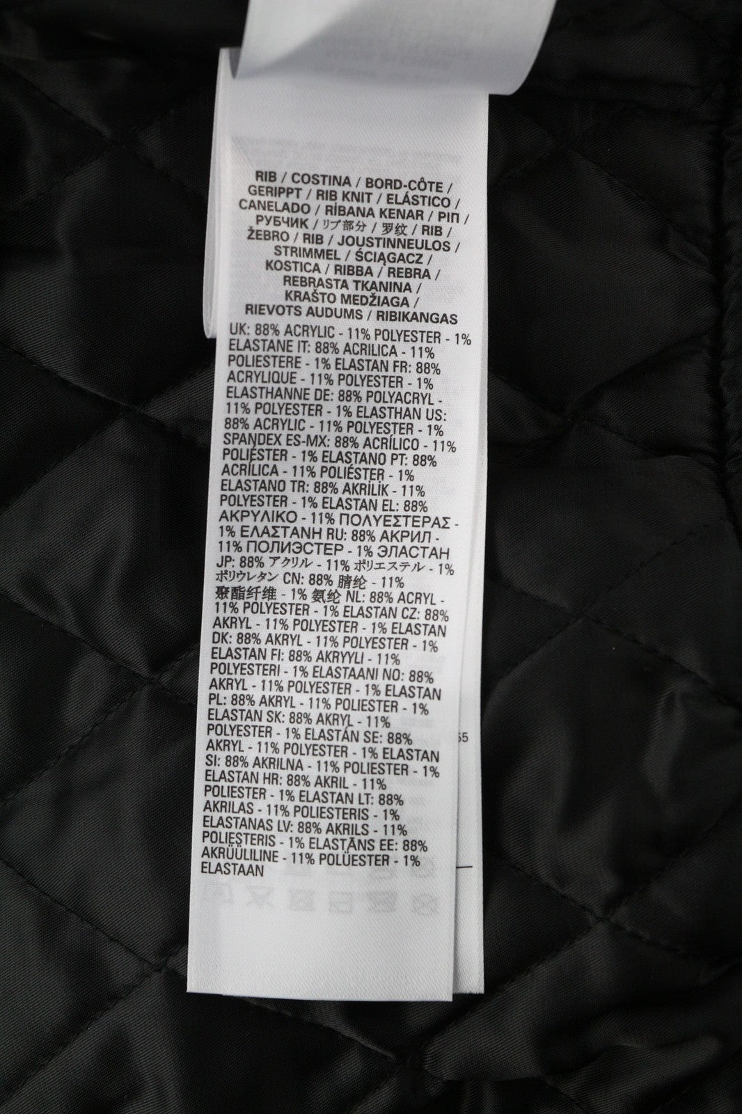 DIESEL G-Feijoa Womens Jacket XS Black Coated Insulated  Neck Lined RRP€395