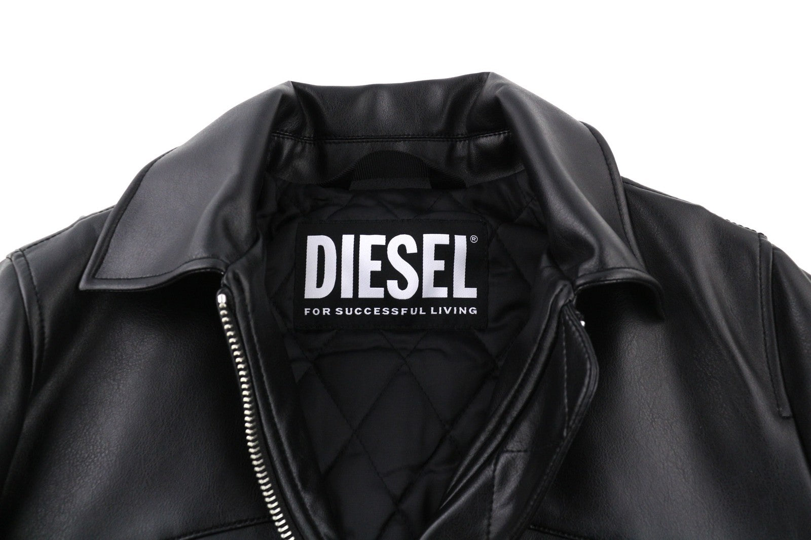 DIESEL G-Feijoa Womens Jacket XS Black Coated Insulated  Neck Lined RRP€395