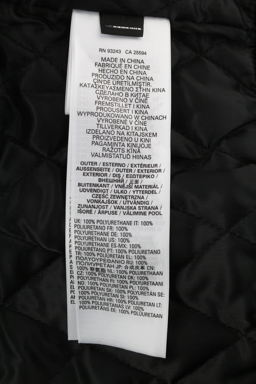 DIESEL G-Feijoa Womens Jacket XS Black Coated Insulated  Neck Lined RRP€395