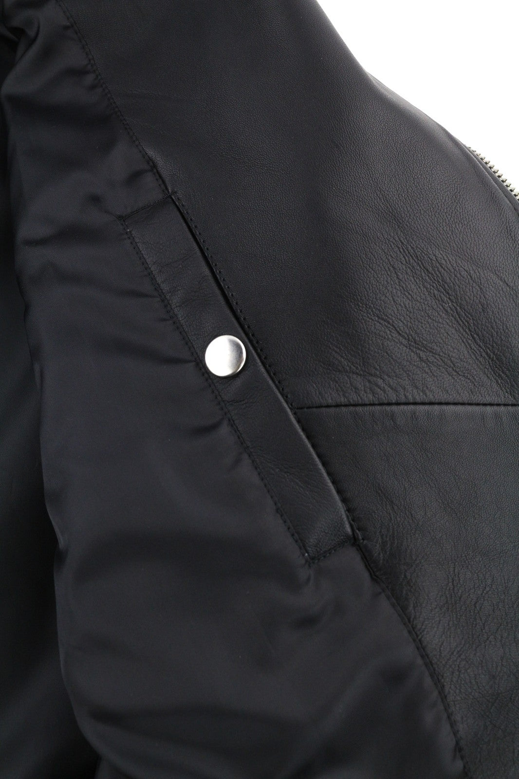 DIESEL R-Pusmir Mens Jacket M Black Sheep Leather Asymmetrical Zip RRP€655