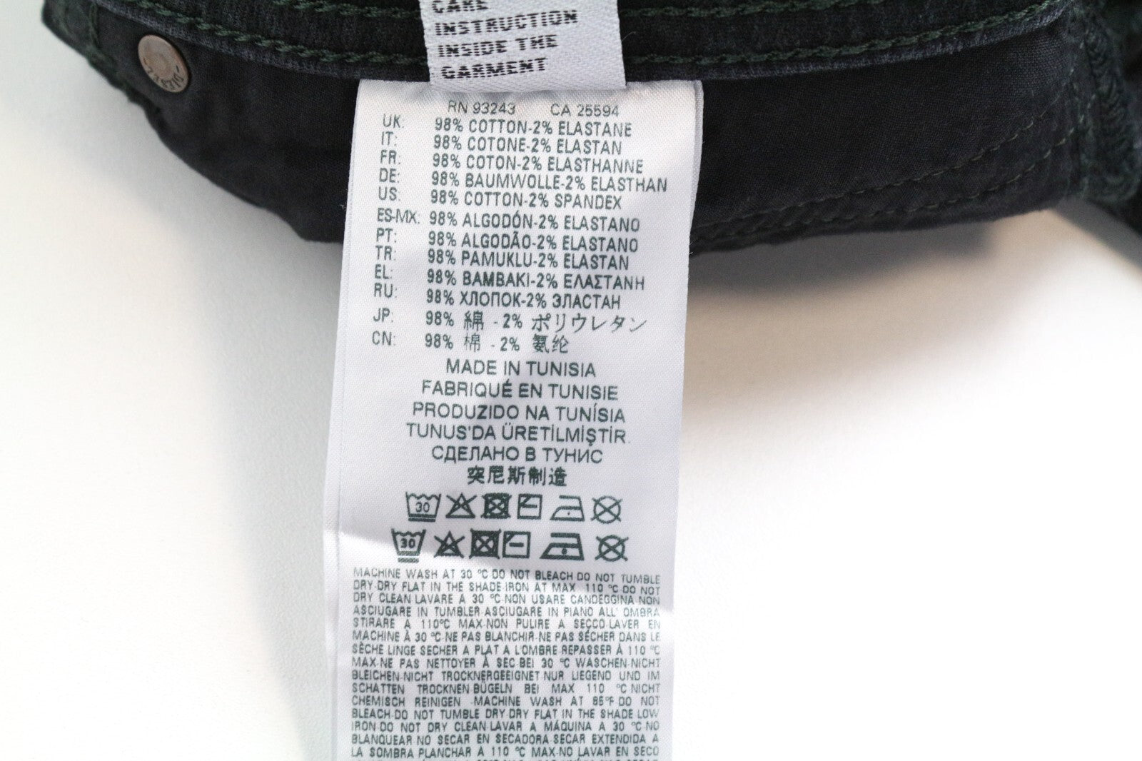 DIESEL Belther-R R06C7 Men's Jeans W33/L30 Slim Tapered Black Washed Stretch