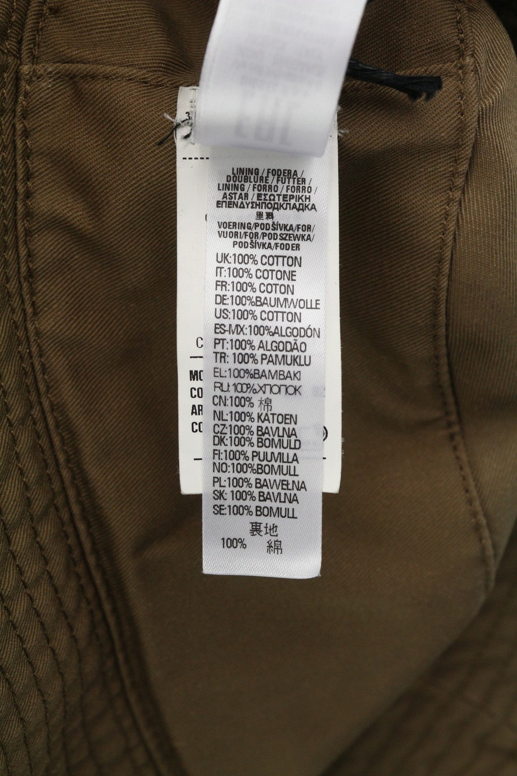 DIESEL D-Indig Men Hat OS Brown Bucket All Seasons Casual Patch RRP€100