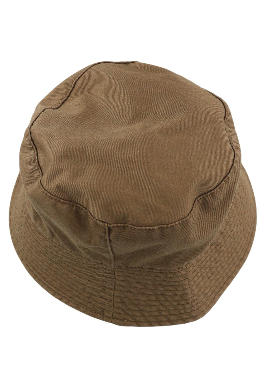 DIESEL D-Indig Men Hat OS Brown Bucket All Seasons Casual Patch RRP€100