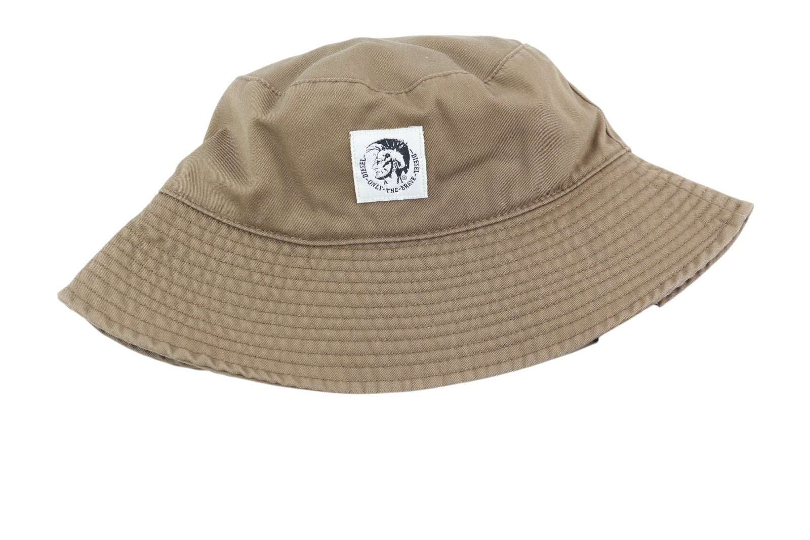DIESEL D-Indig Men Hat OS Brown Bucket All Seasons Casual Front RRP€100
