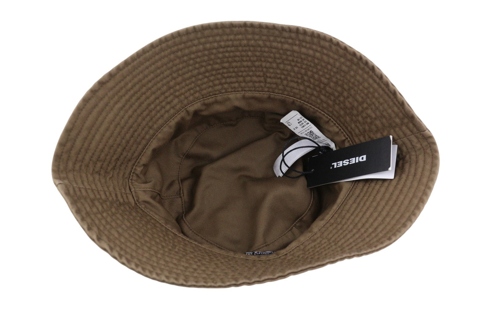 DIESEL D-Indig Men Hat OS Brown Bucket All Seasons Casual Front RRP€100